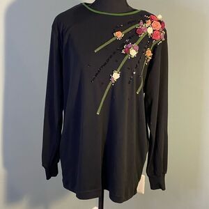Vintage Lacy Afternoon by Shell Kepler 80’s Granny Top